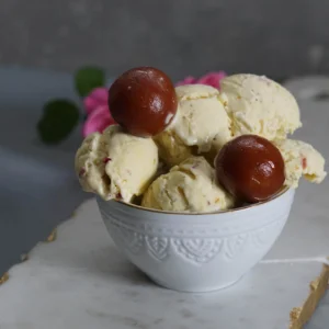 Gulab Jamun With Ice cream