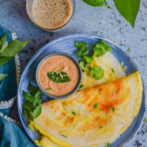 Spicy Egg Masala Dosa